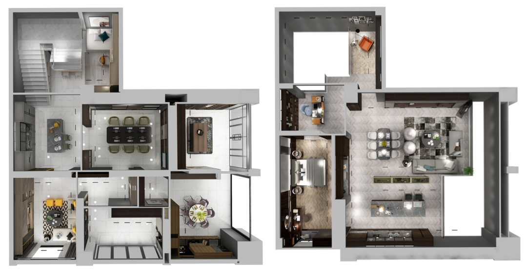 華洲木業(yè)︱廣東佛山戰(zhàn)略合作商 260㎡ 復式展廳空間設計案例(圖1)