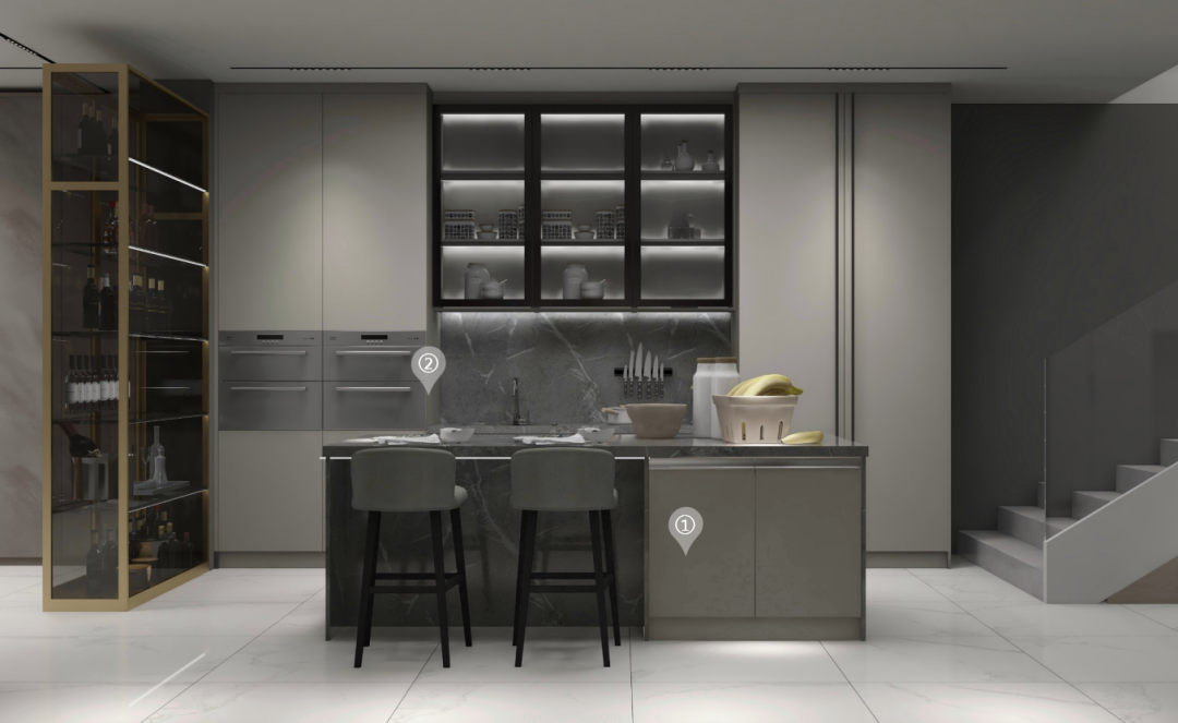 華洲木業(yè)︱廣東佛山戰(zhàn)略合作商 260㎡ 復式展廳空間設計案例(圖6)