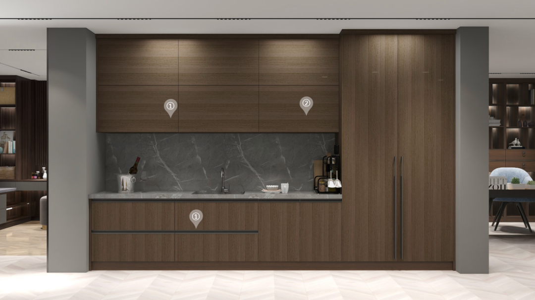 華洲木業(yè)︱廣東佛山戰(zhàn)略合作商 260㎡ 復式展廳空間設計案例(圖15)